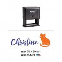 Multi Color Self Inking Stamp 4931, 70x30MM